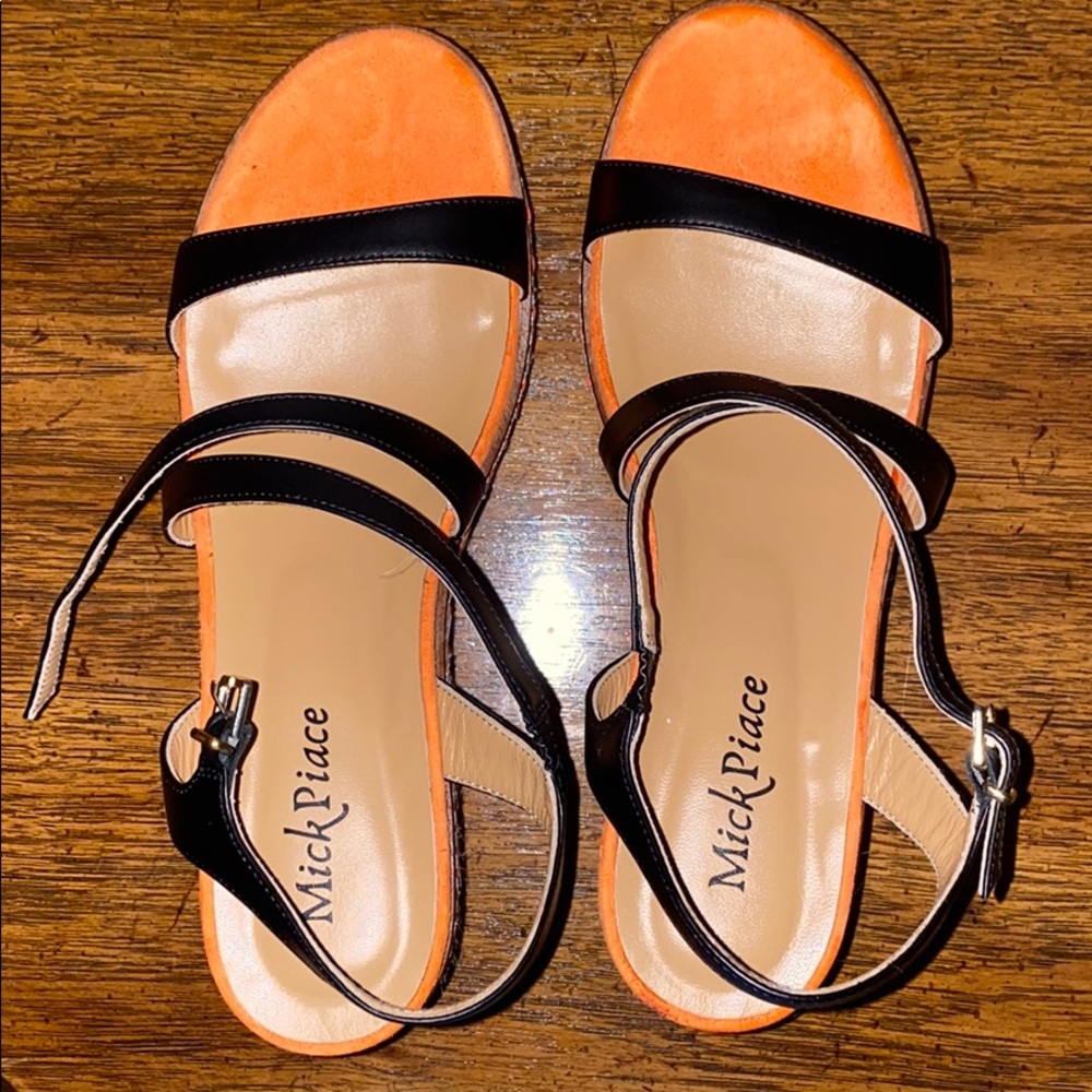 Mark Piace Strappy Wedge Espadrille Sandals